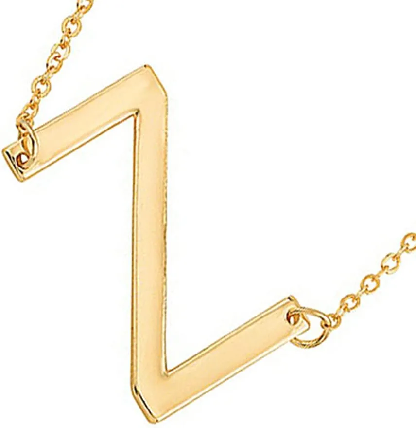 14K Gold Plated Initials Necklaces, Alphabet Pendant Letter A to Z Necklaces for Women with Gift Box | Adjustable Chain, Minimalist, Tiny Dainty Alphabet Choker Necklaces