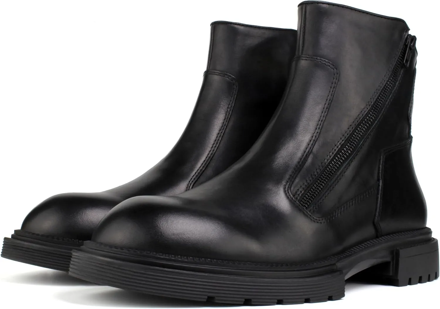 2025 Men's Premium Chelsea Boots - Slip-Resistant Rubber Sole, Full-Grain Leather & YKK Zipper, Breathable OrthoLite Insole | Business Casual Ankle Boots with Anti-Odor Technology