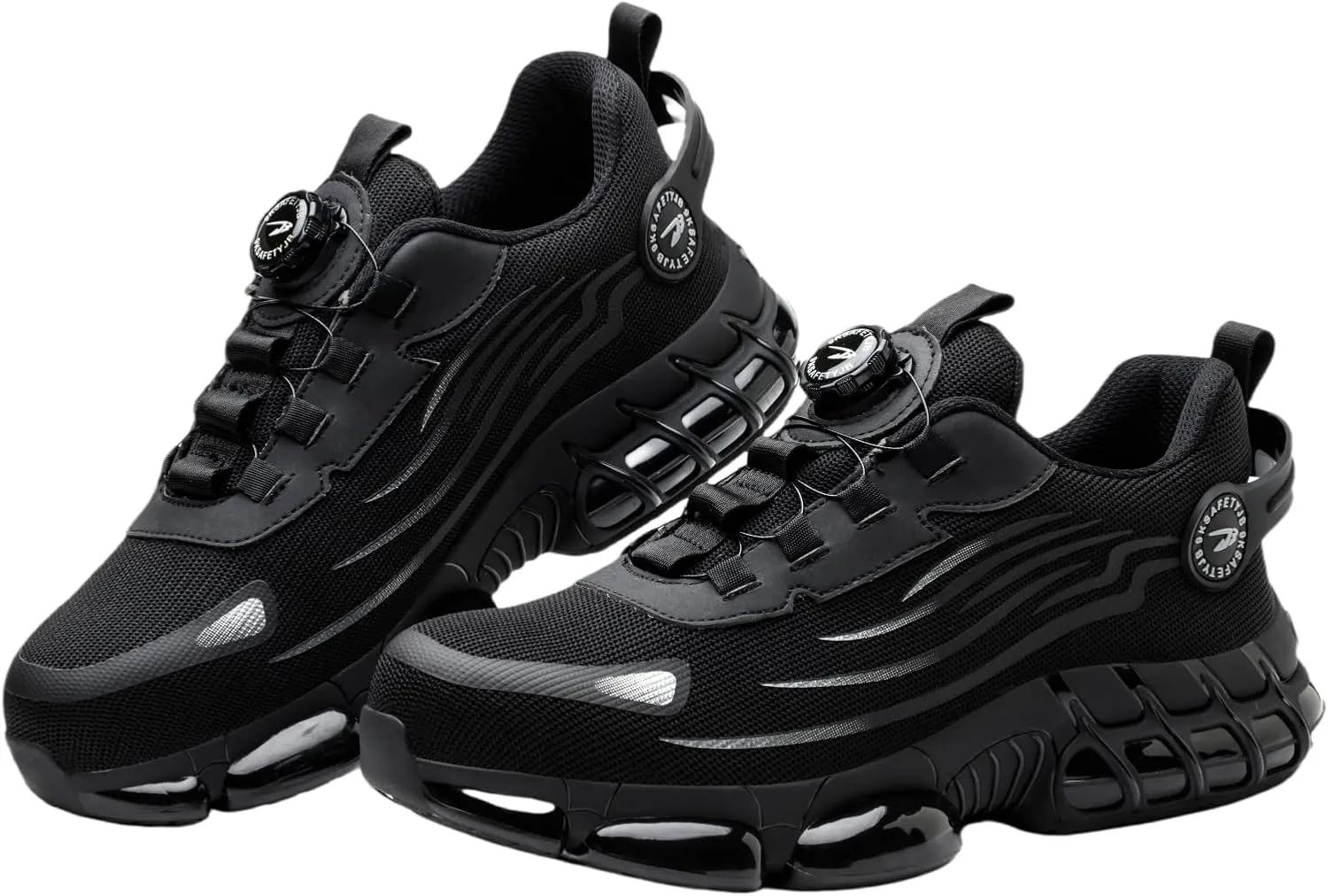 2025 New Steel Toe Shoes for Men Women,Puncture Proof Steel Toe Sneakes,High Elasticity Shock Absorption Air Cushion Shoes, Lightweight, Soft, Breathable