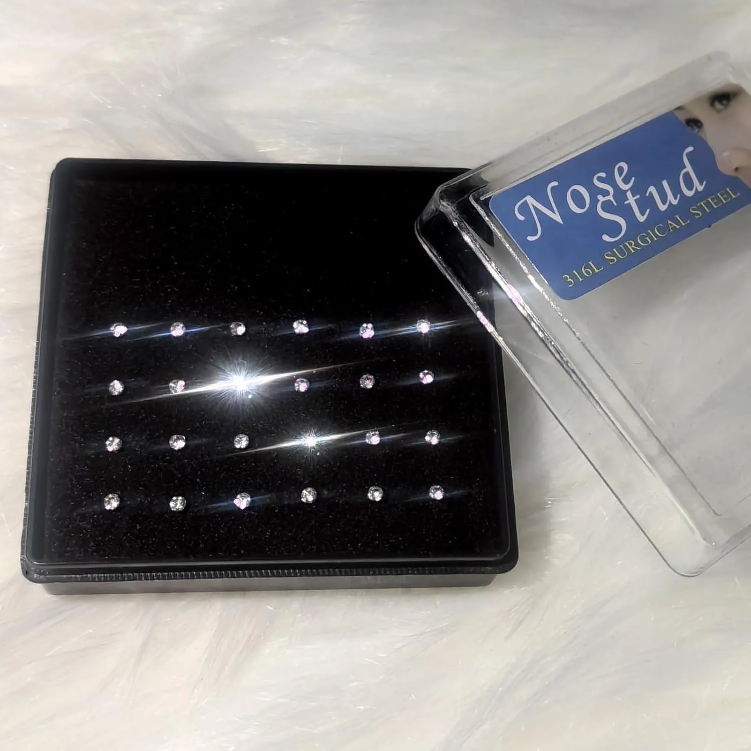 24-60pcs Nose Rings, Nose Studs, 18G-23G (1.5mm 1.8mm 2mm 2.5mm 3.0mm)