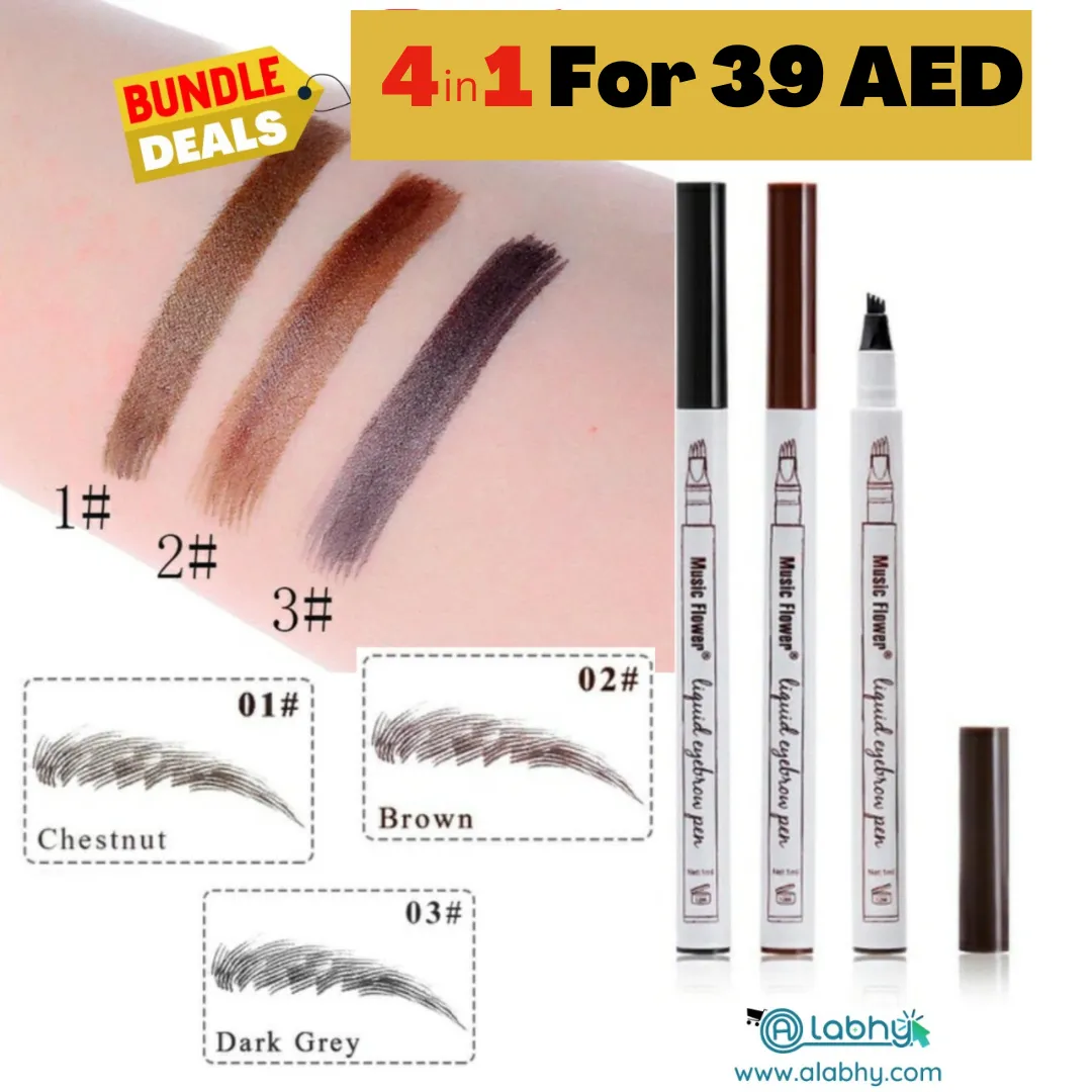 4 IN 1 BUNDLE - Eyebrow Pencil Waterproof ( 4 Colors)