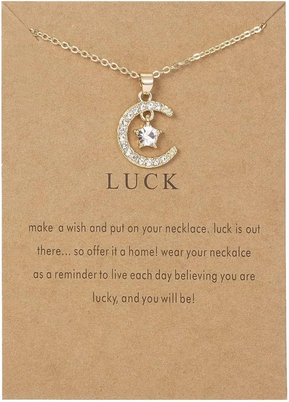 925 Sterling Silver Faith Necklace for Women,Twelve Months Moon Shaped Pendants Chain Xmas Birthday Mothers Day Jewelry Gifts