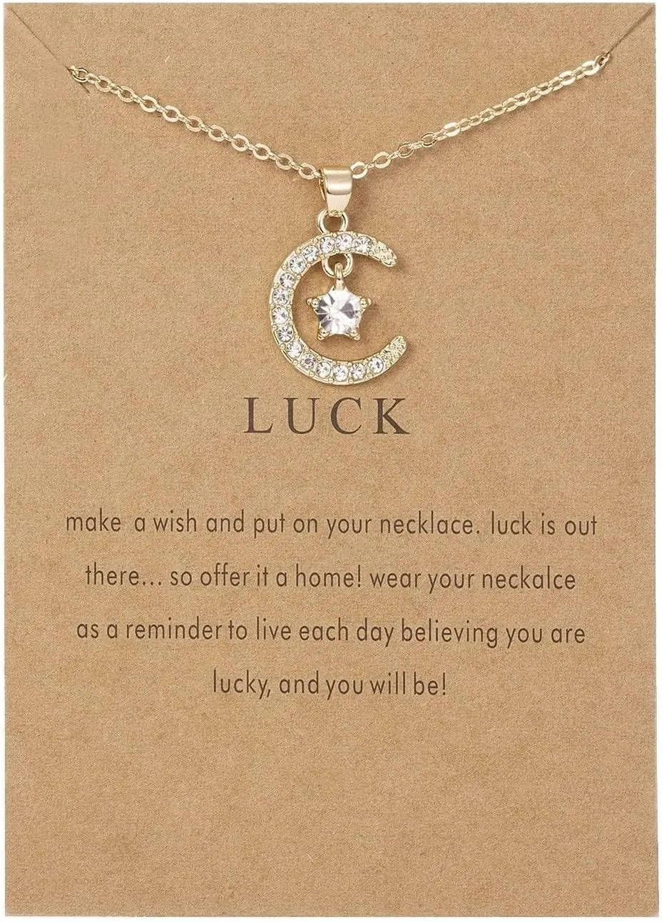 925 Sterling Silver Faith Necklace for Women,Twelve Months Moon Shaped Pendants Chain Xmas Birthday Mothers Day Jewelry Gifts