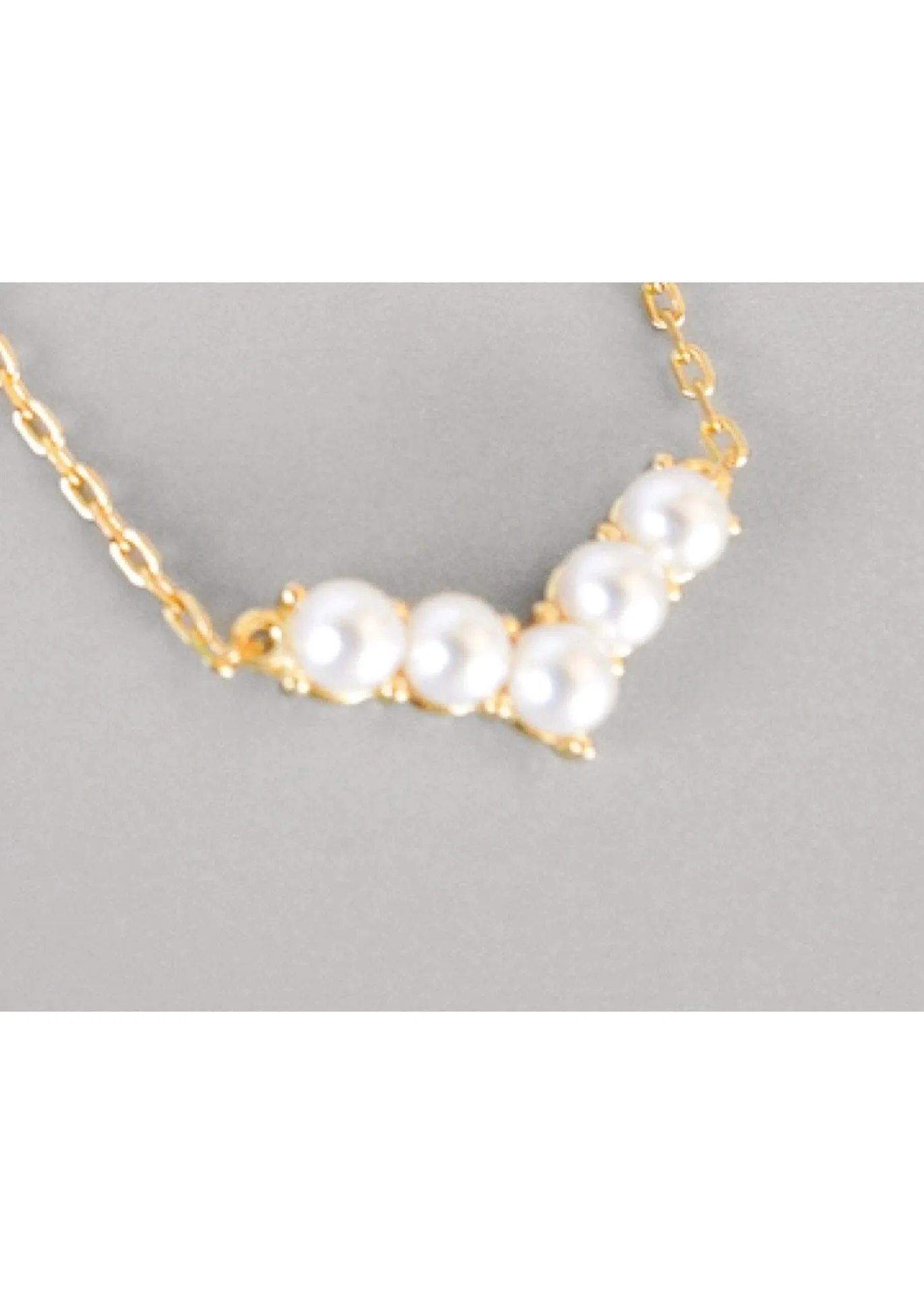 Adele Gold Pearl Necklace 18K