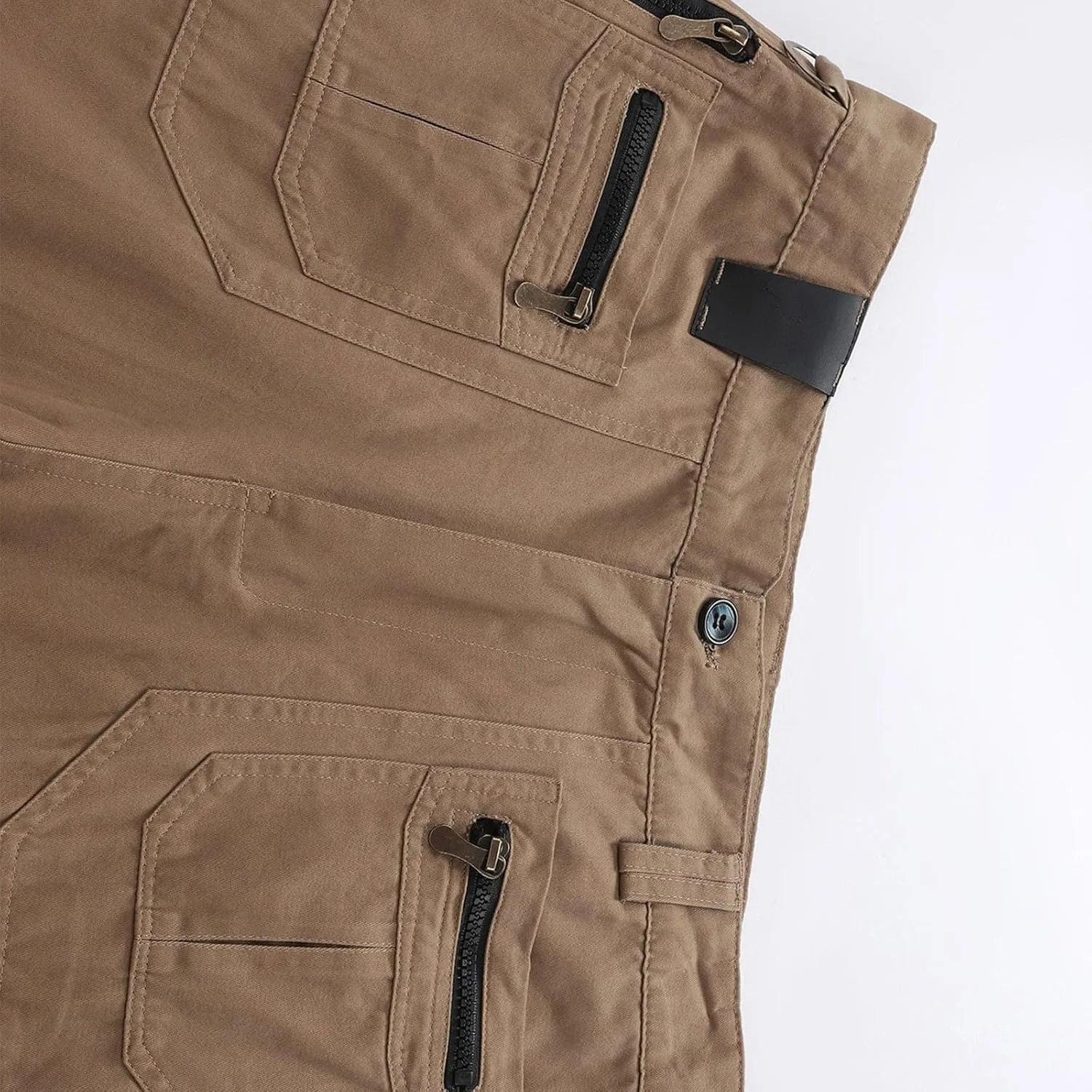 ADHOWBEW Tactical Pants for Men Workout Lightweight Tactical Construction Athletic Baggy Stretch Trousers