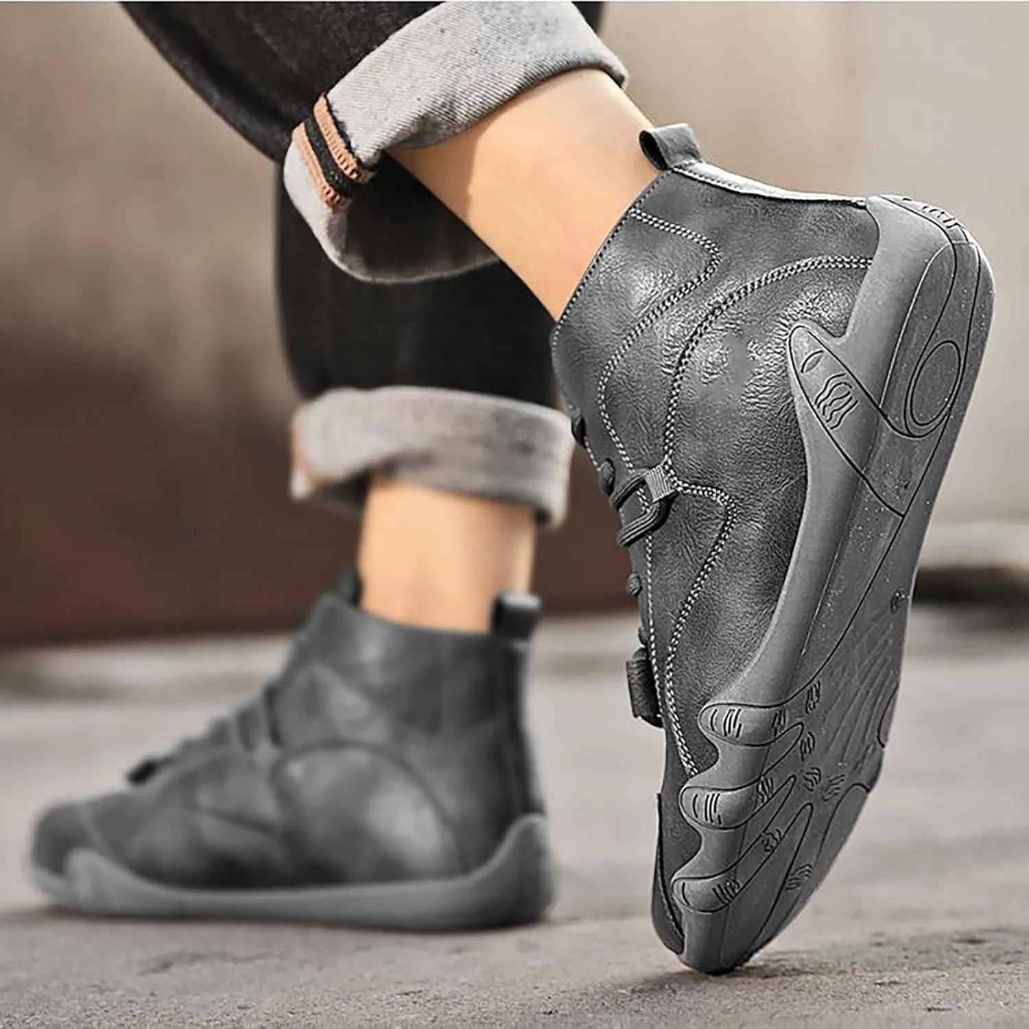 Adult Women Mens Pu Leather Barefoot Footwear Sneaker Hike Barefoot Shoes Women Mens Breathable oss Training Shoes
