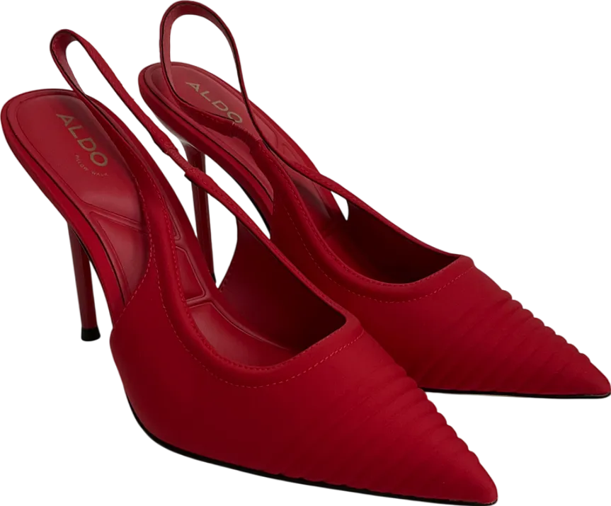 Aldo Red Lucienne Heeled Shoes UK 7 EU 40 