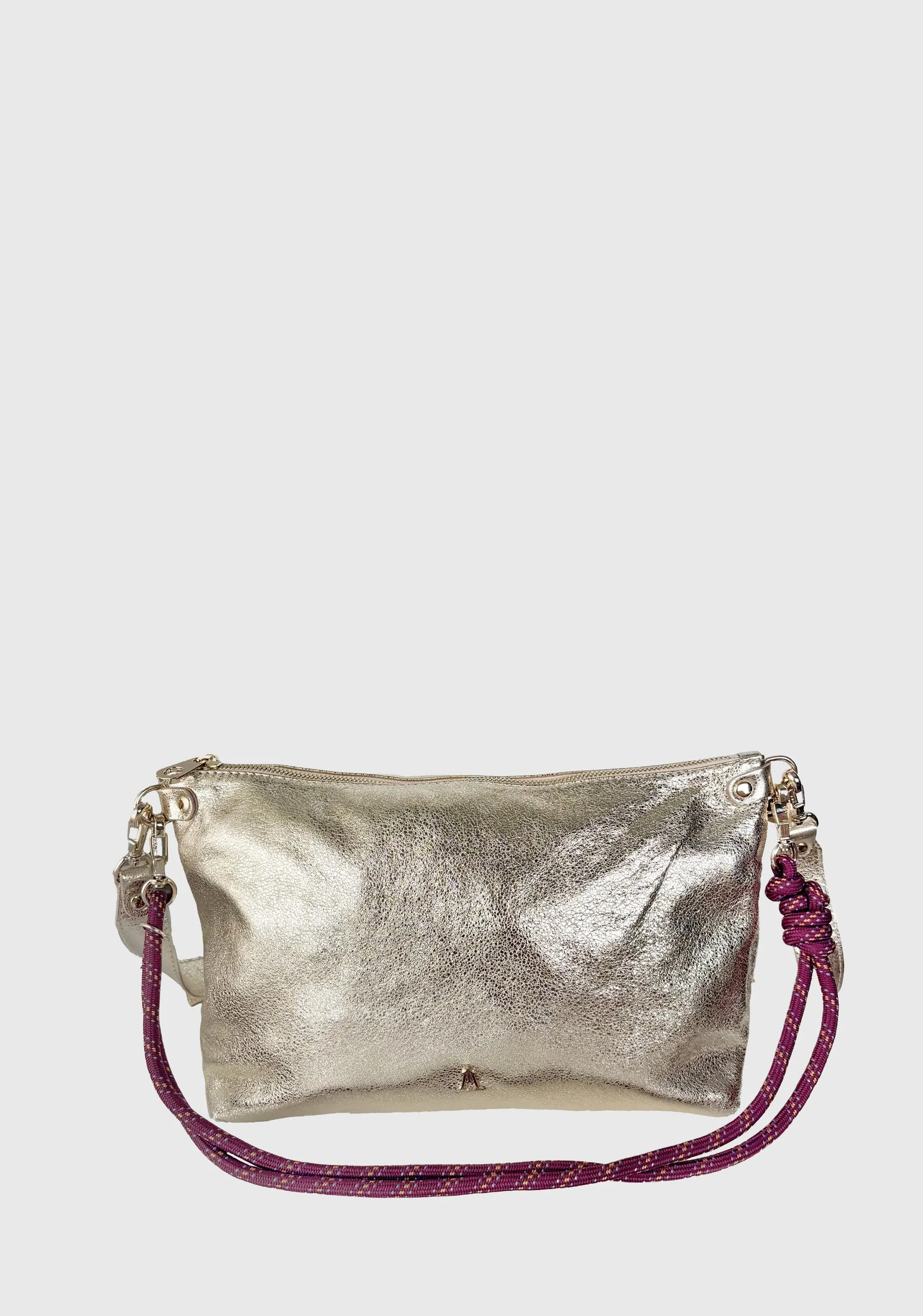 Amande Metallic Bag_Champagne