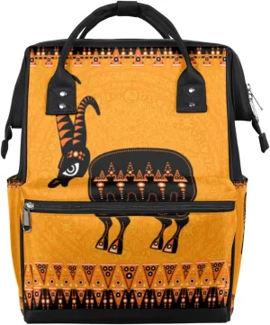 Animal Goat Diaper Bag Tote Large Capacity Waterproof with Adjustable Shoulder Strap and Pram Straps Mommy Bag for Hospital Beach Weekender Travel