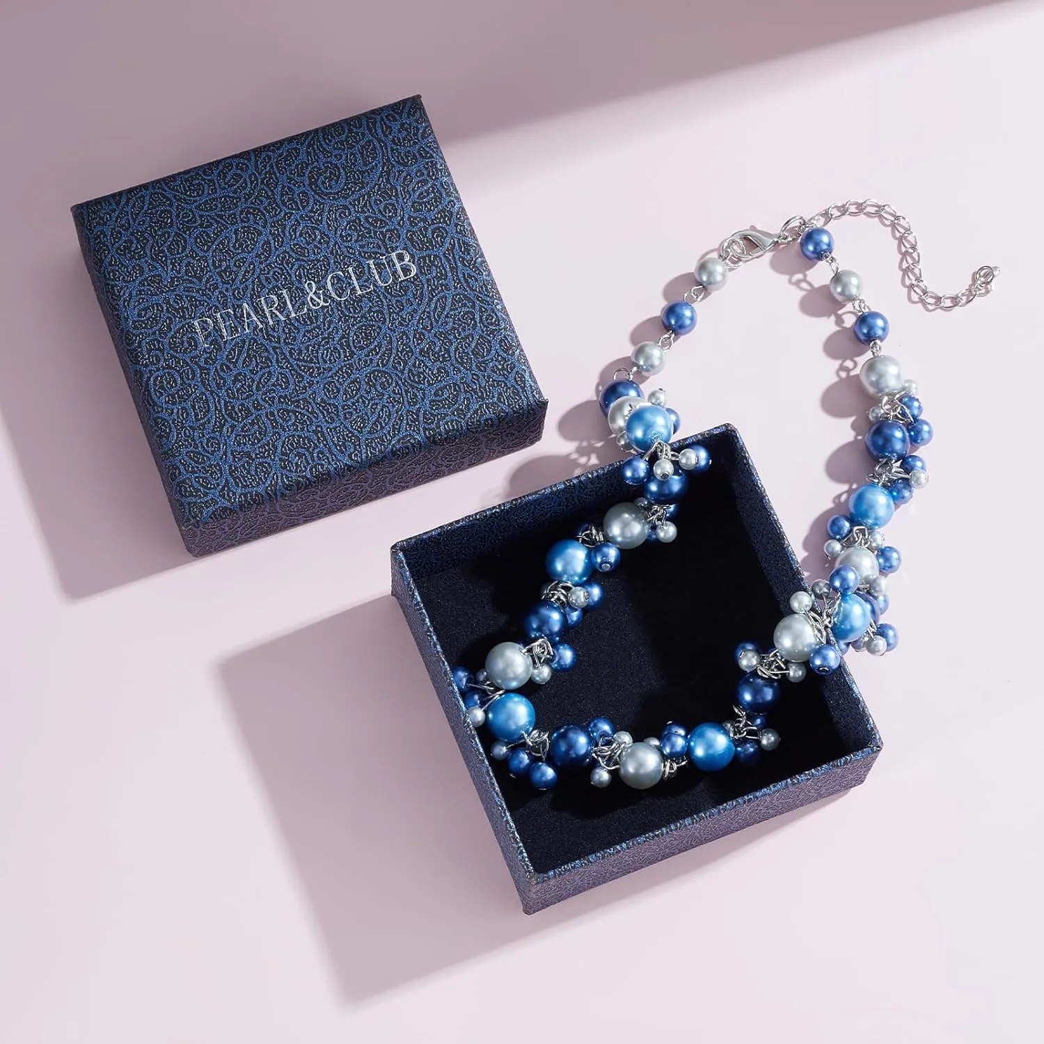 Beaded Pearl Necklace - Elegant Pearl Choker Necklaces for Women Fashion Jewelry Birthday Gift for Mom