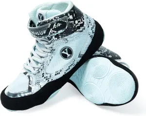 Beast Wrestling Shoes Women Sizes, Lightweight and Breathable Boxing Shoes for Women, Microfiber Suede Leopard Printed Weightlifting Shoes with Hook and Loop Strap
