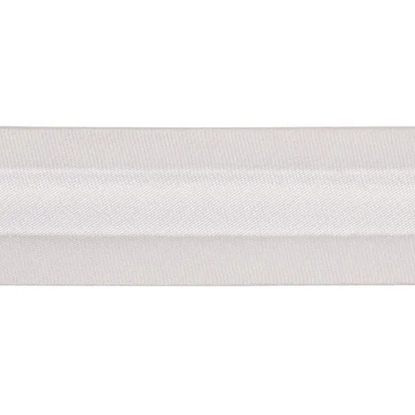 Bias Binding Satin 08 White 20mm 008024
