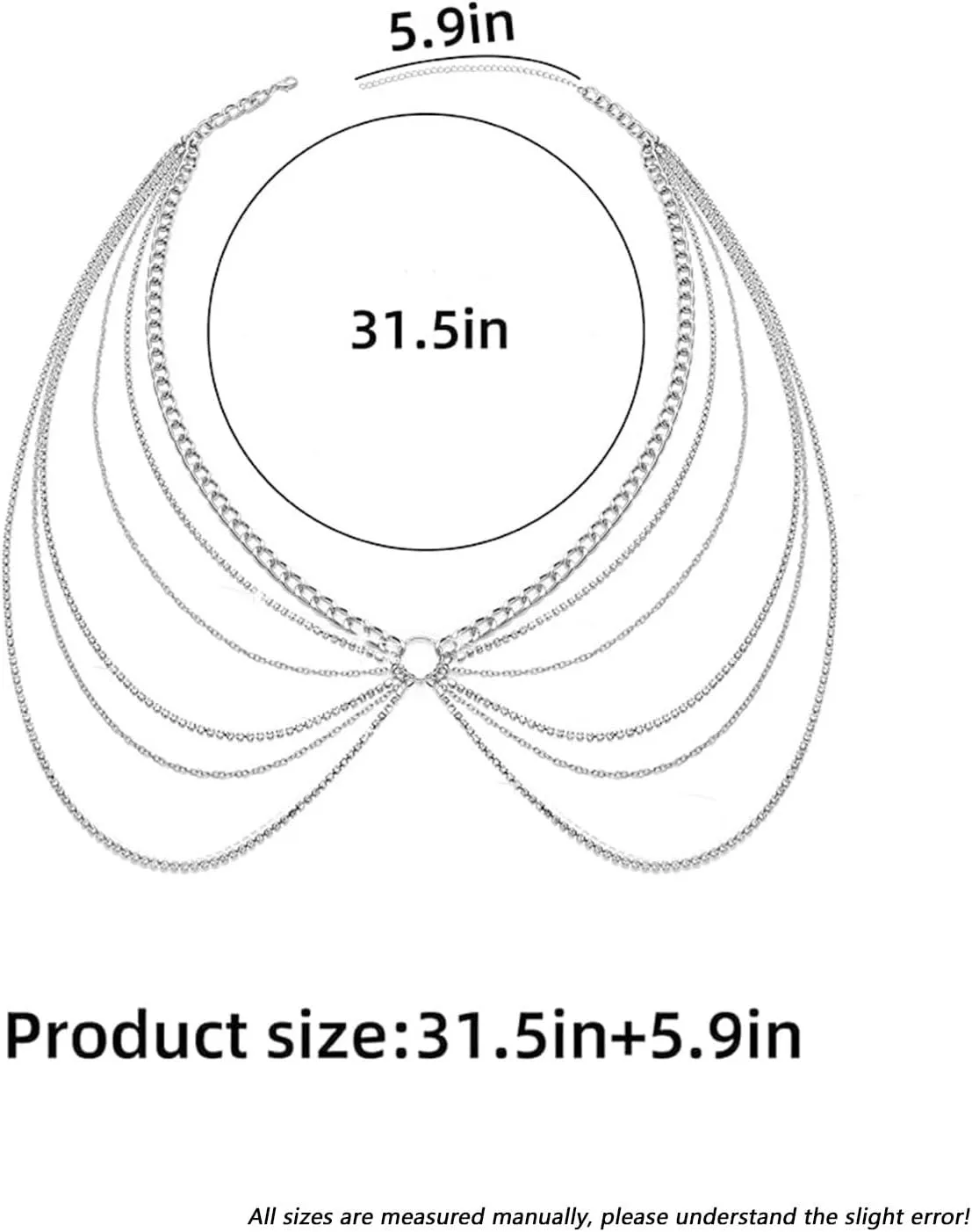 Body Chains Dress Accessories Waist Chains Body Decorate for Women Dress Waist Chain Skirt Pants