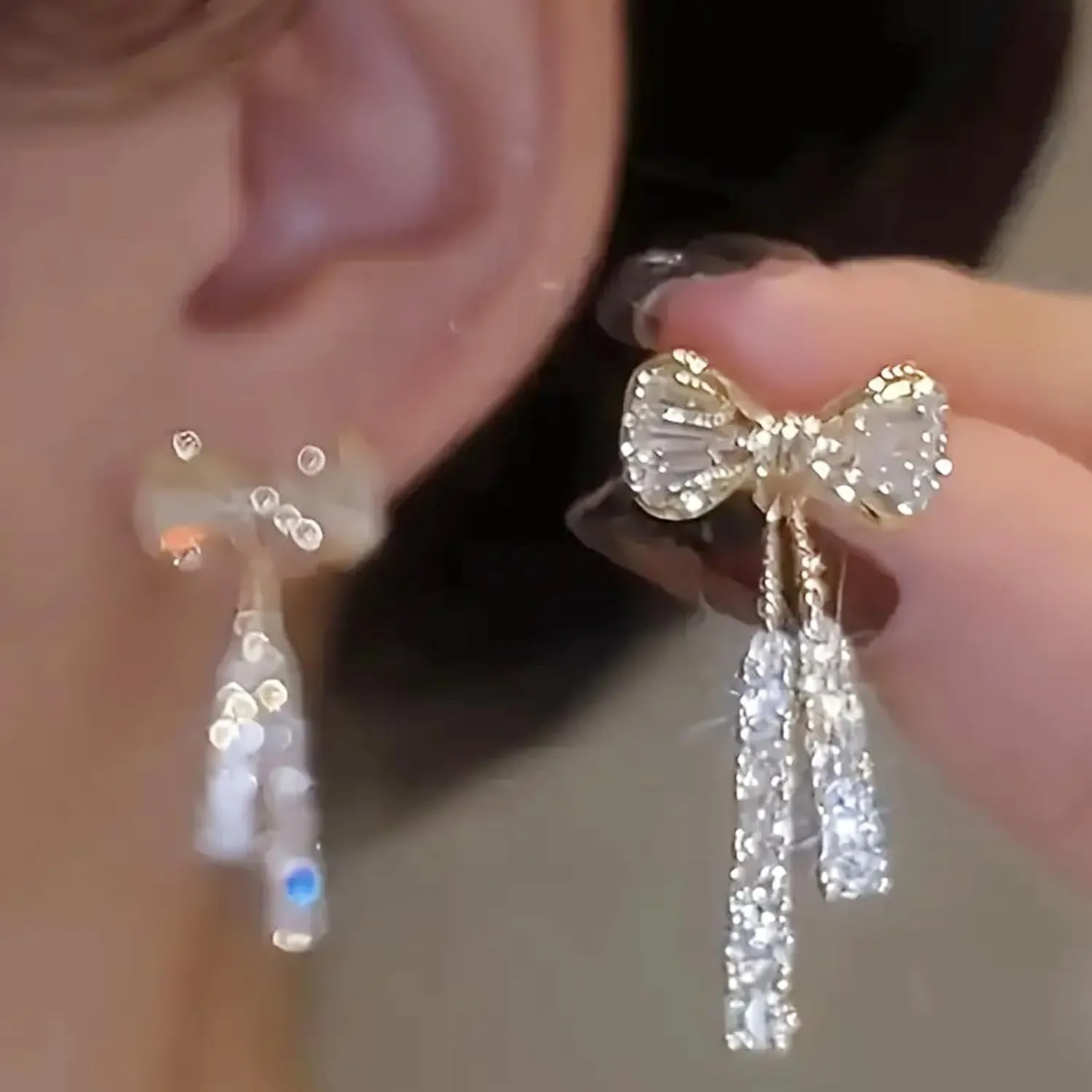Bow Earrings for Women Trendy Stuff Cute Bow Pearl Drop Dangle Earrings Bowknot Stud Wedding Party Daily Jewelry Accessory Gifts
