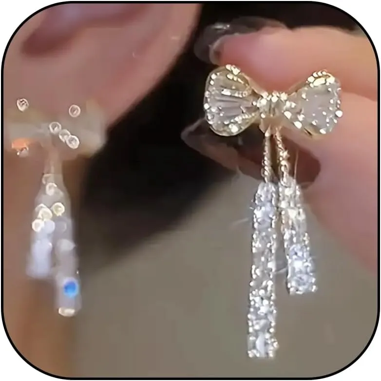 Bow Earrings for Women Trendy Stuff Cute Bow Pearl Drop Dangle Earrings Bowknot Stud Wedding Party Daily Jewelry Accessory Gifts