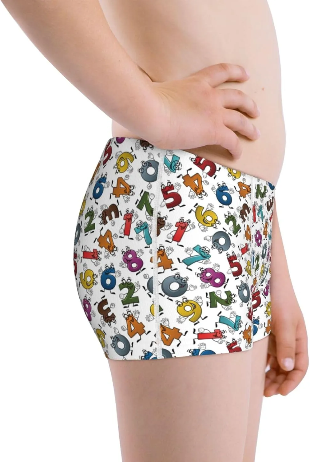 Boys' Cotton Boxer Brief Soft Underwear-Colorful Numbers
