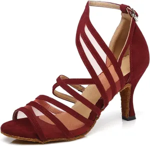 Breathable Mesh Ballroom Dance Shoes for Women Salsa Latin Tango Wedding Party