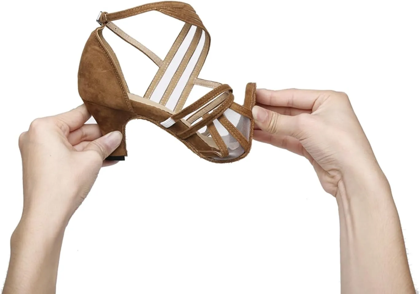 Breathable Mesh Ballroom Dance Shoes for Women Salsa Latin Tango Wedding Party