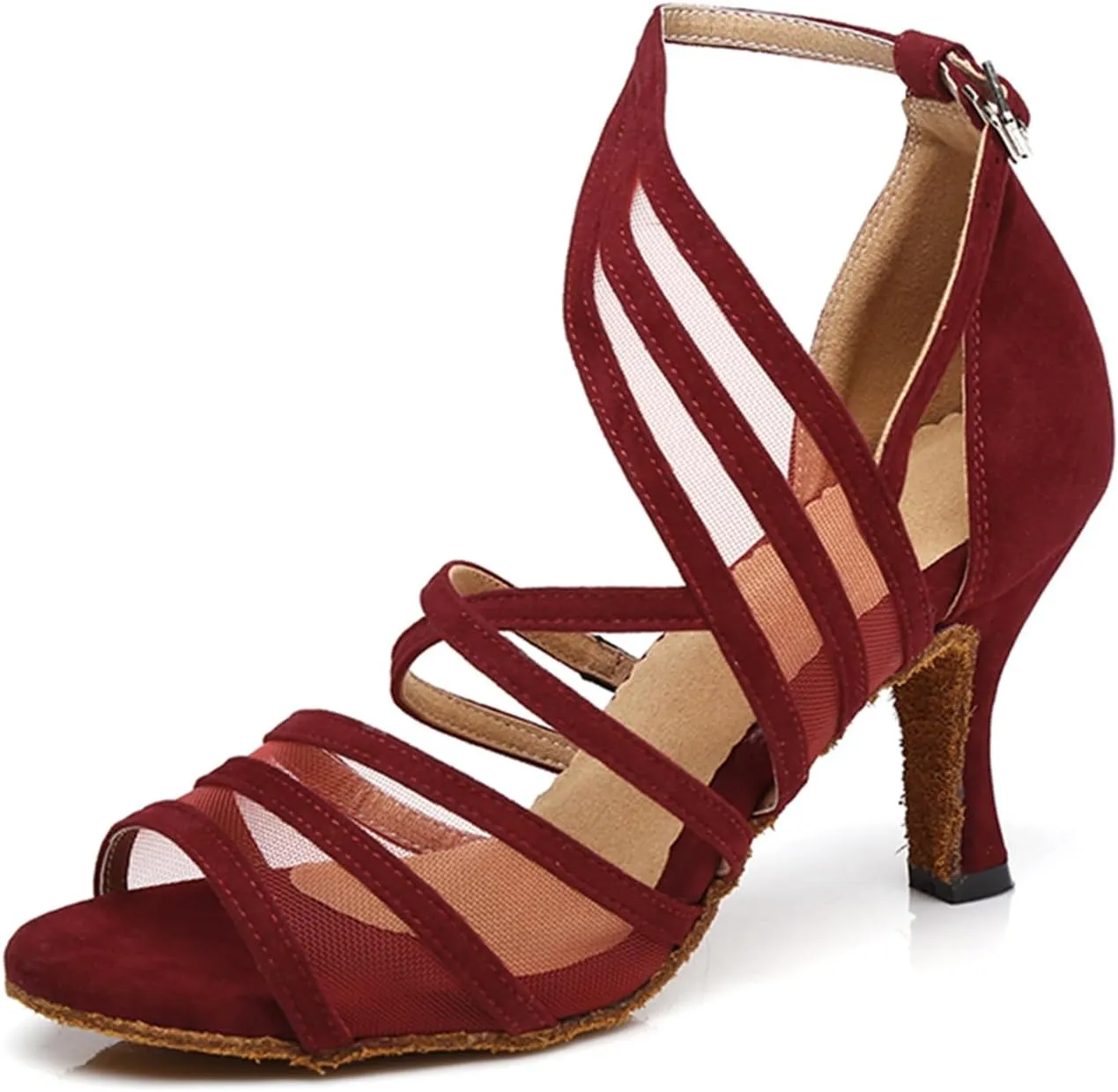 Breathable Mesh Ballroom Dance Shoes for Women Salsa Latin Tango Wedding Party