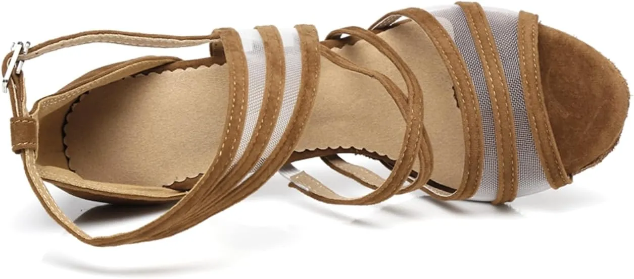 Breathable Mesh Ballroom Dance Shoes for Women Salsa Latin Tango Wedding Party