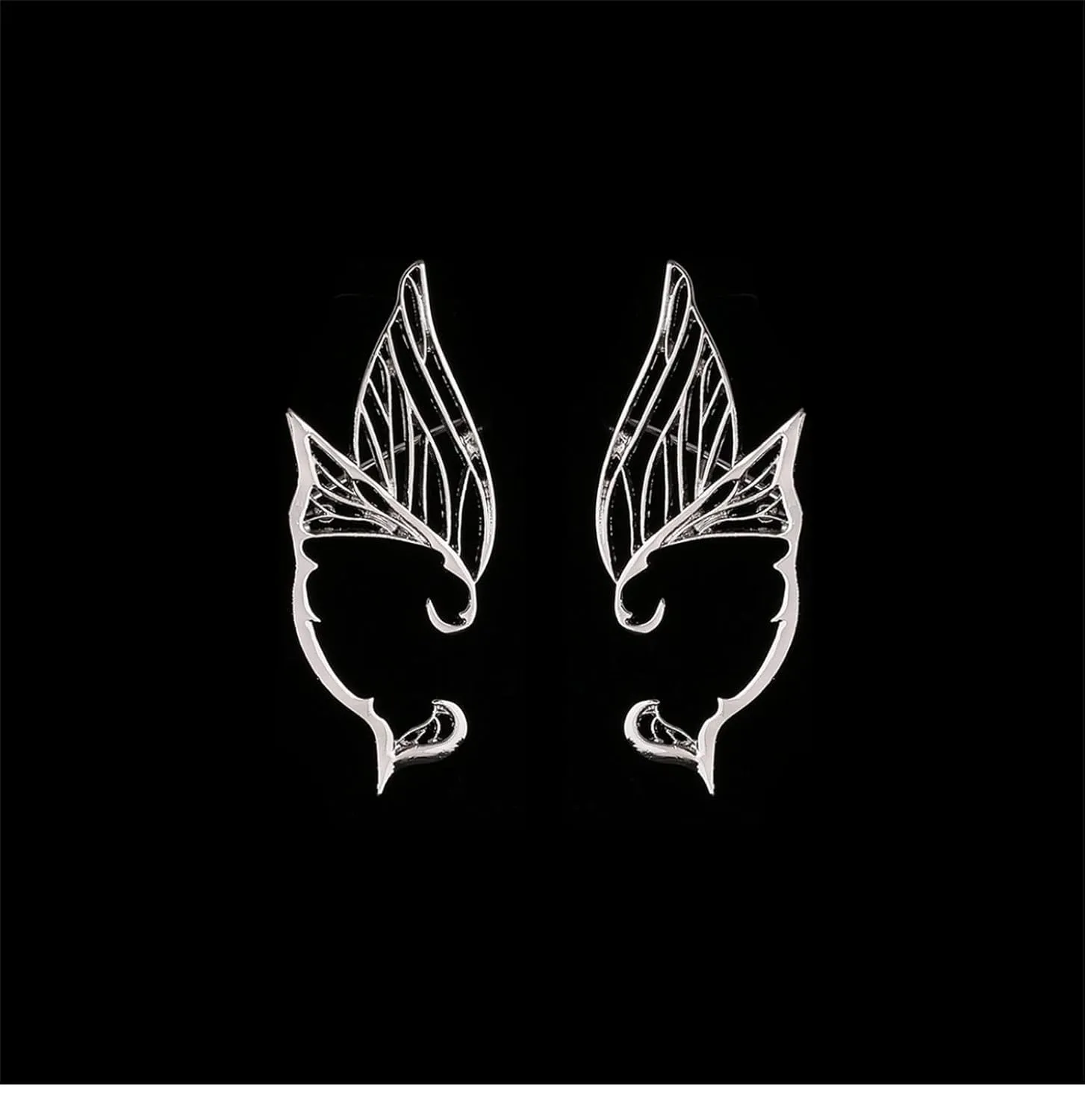 Butterfly Ear Cuff Earrings Claw Earrings Silver Ear Cuff for Women Elf Ear Cuff Earrings Clip Wrap Earrings Non Piercing Cuff Earrings Cartilage Earrings Jewelry Gifts