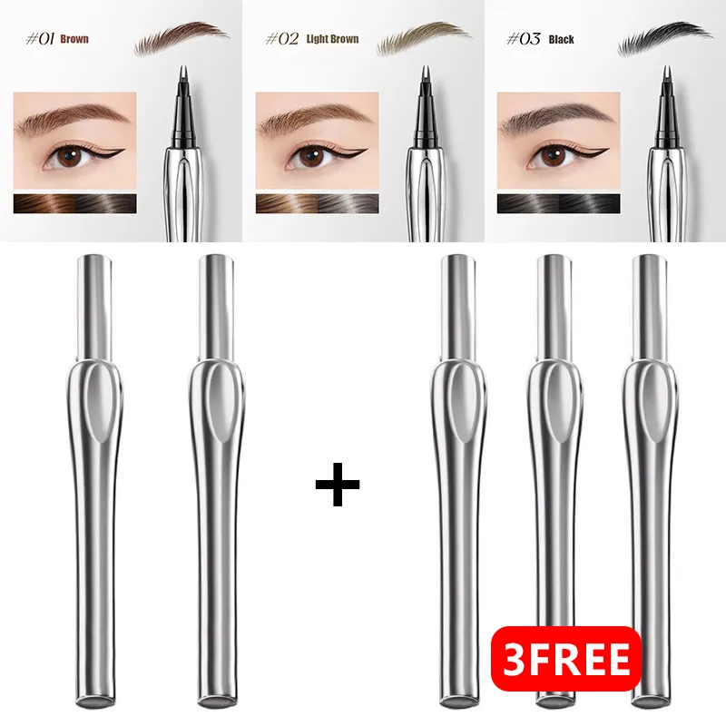 Buy 1 Get 1 Free2025 Upgraded Natural Waterproof Eyebrow Pen with Microfine Tip