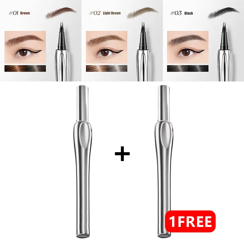 Buy 1 Get 1 Free2025 Upgraded Natural Waterproof Eyebrow Pen with Microfine Tip