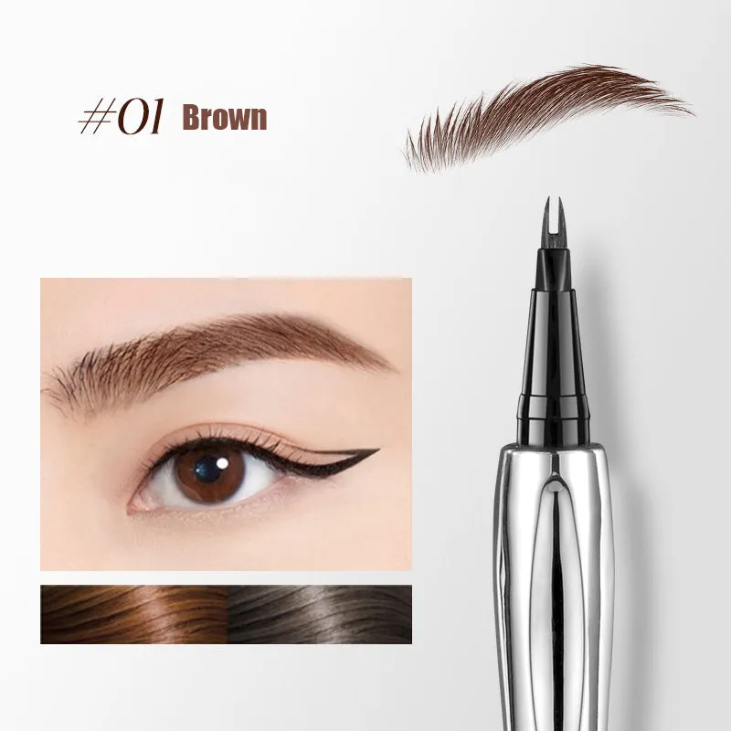 Buy 1 Get 1 Free2025 Upgraded Natural Waterproof Eyebrow Pen with Microfine Tip