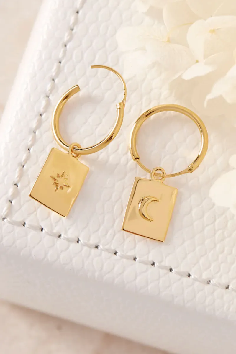 Celestial Medallion Gold Sleepers