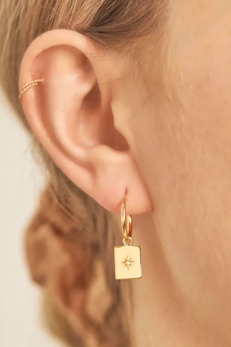 Celestial Medallion Gold Sleepers
