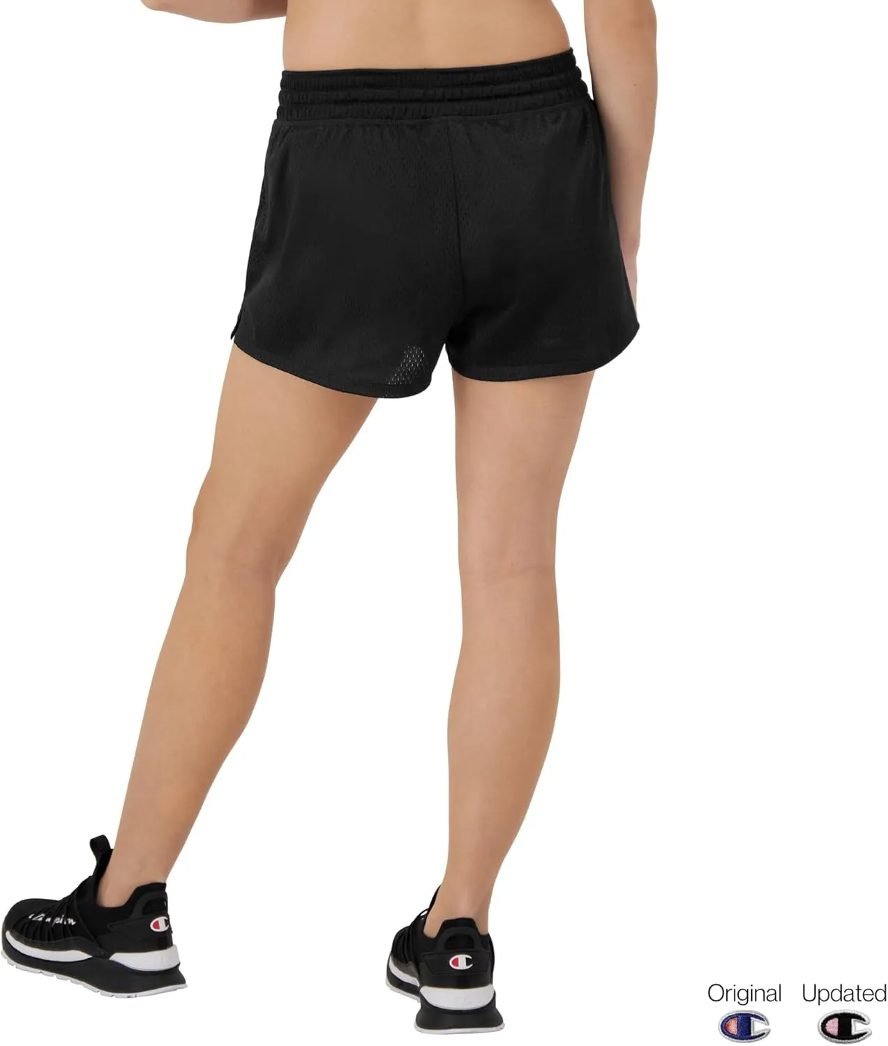 Champion Women's Mesh Shorts, Lightweight Gym Shorts, Mid-rise Workout Shorts for Women, 2.5"