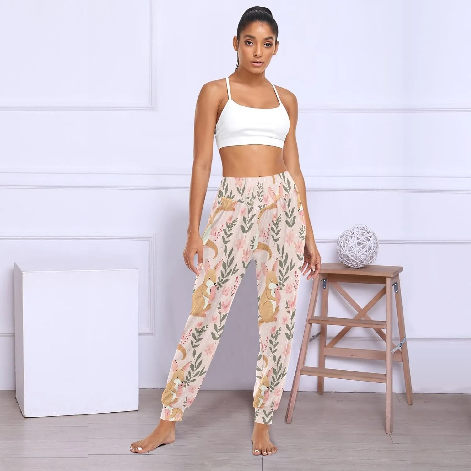 CHIFIGNO Harem Pants Sweatpants for Women Workout Trousers Lightweight Yoga Pants