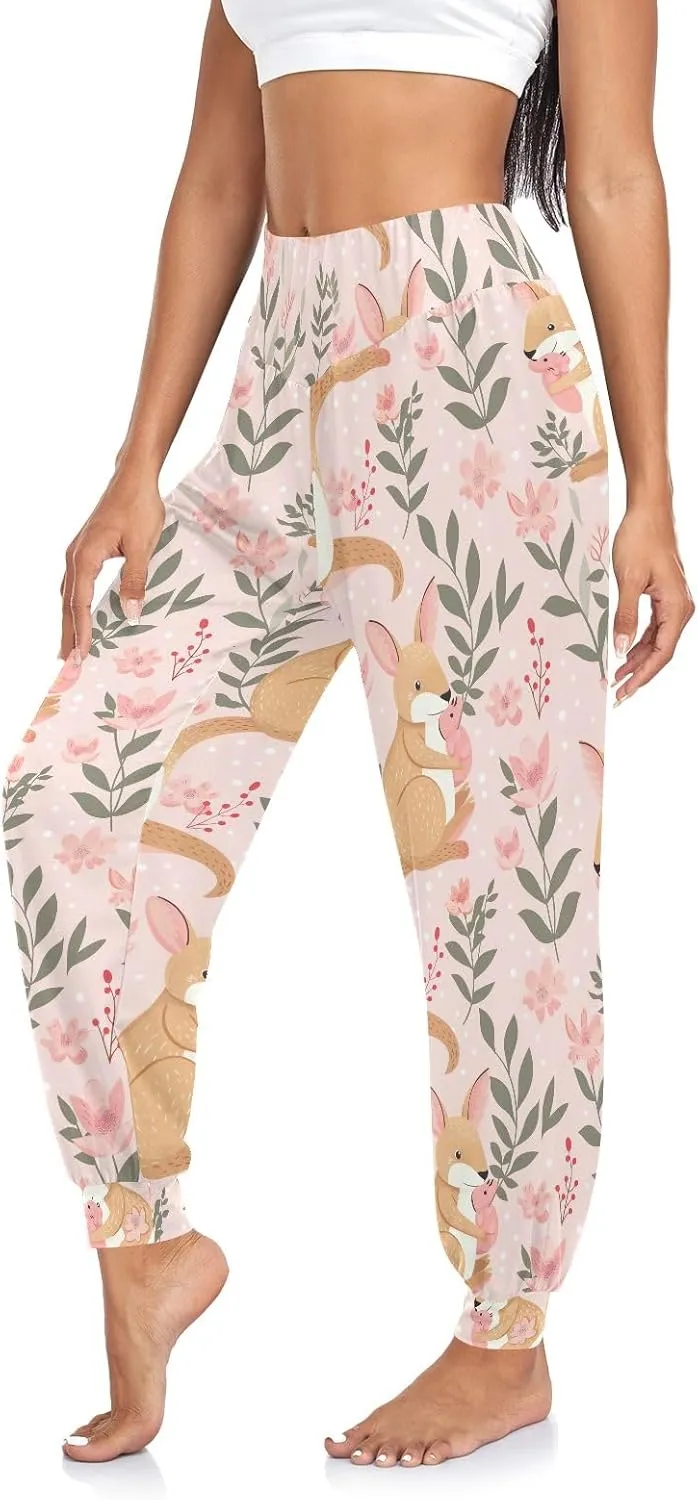 CHIFIGNO Harem Pants Sweatpants for Women Workout Trousers Lightweight Yoga Pants