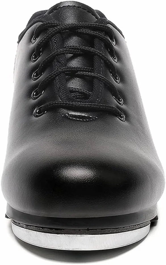 Child Black Tap Shoes Lace up Dance for Girls and Boys (Toddler/Little Kid/Big Kid)