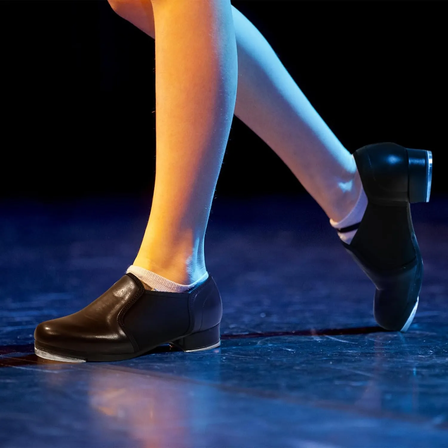 Child Tap Shoes Leather Tap Dance Shoes Non-Slip Jazz Shoes for Girls Boys (Toddler/Little Kid/Big Kid)