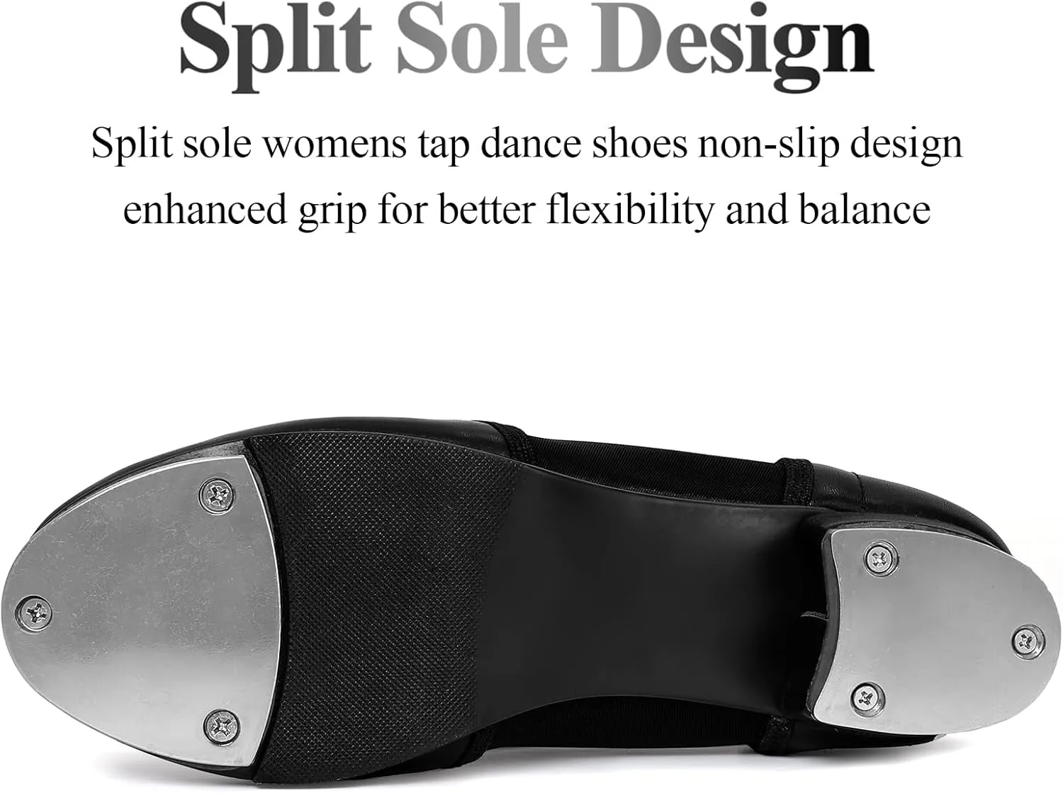Child Tap Shoes Leather Tap Dance Shoes Non-Slip Jazz Shoes for Girls Boys (Toddler/Little Kid/Big Kid)