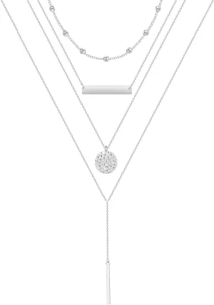choice of all Layered Necklaces for Women Gold Layered Choker Necklaces for Teen Girls Dainty Multilayer Disc Necklace