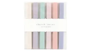 Church Notes Set of 6 Pastel Highlighters