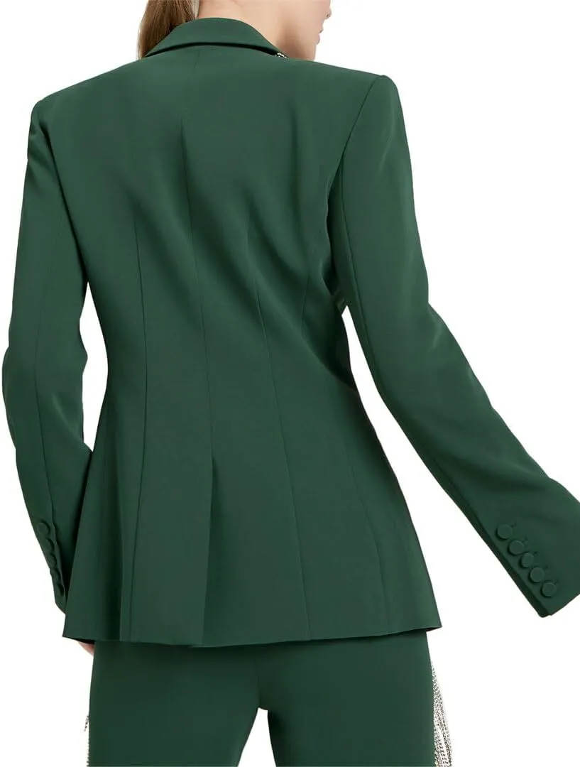 Cinq  Sept Women's Rhinestone Fringe Emb Cheyenne Blazer