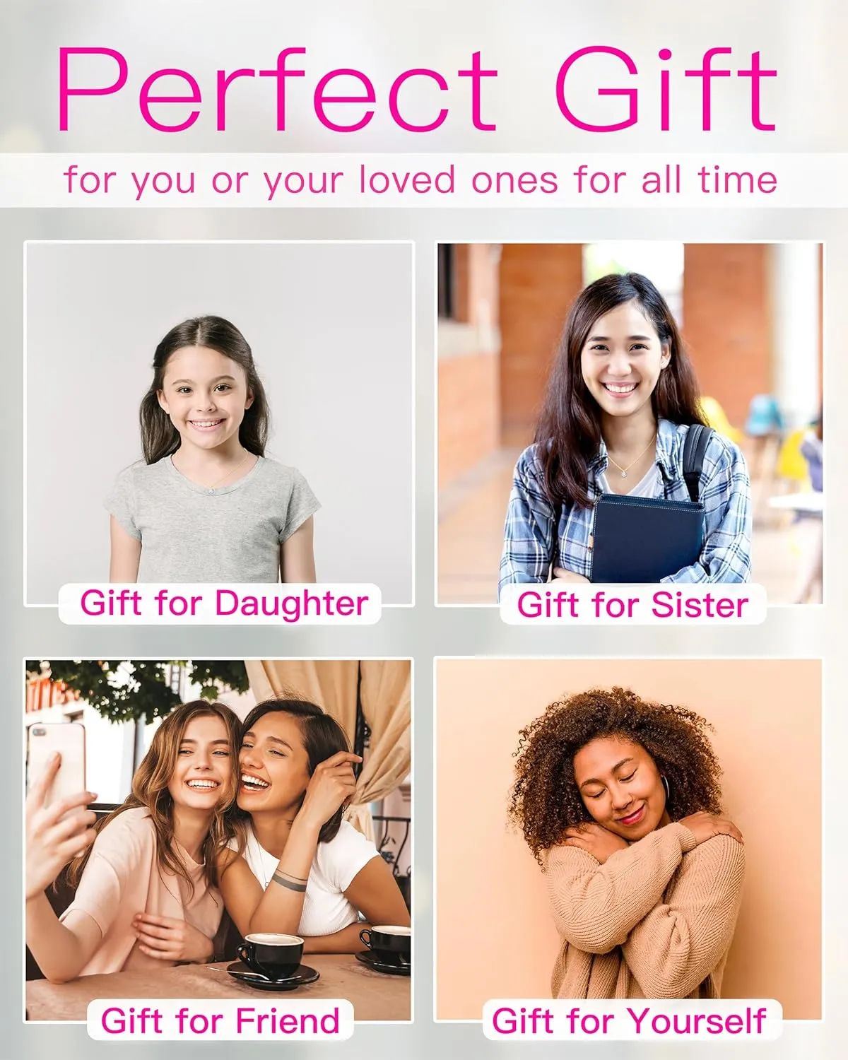 Cross Necklace for Women Girls, Faith Gifts for Her, Minimalism Style Jewelry for Everyday Wear