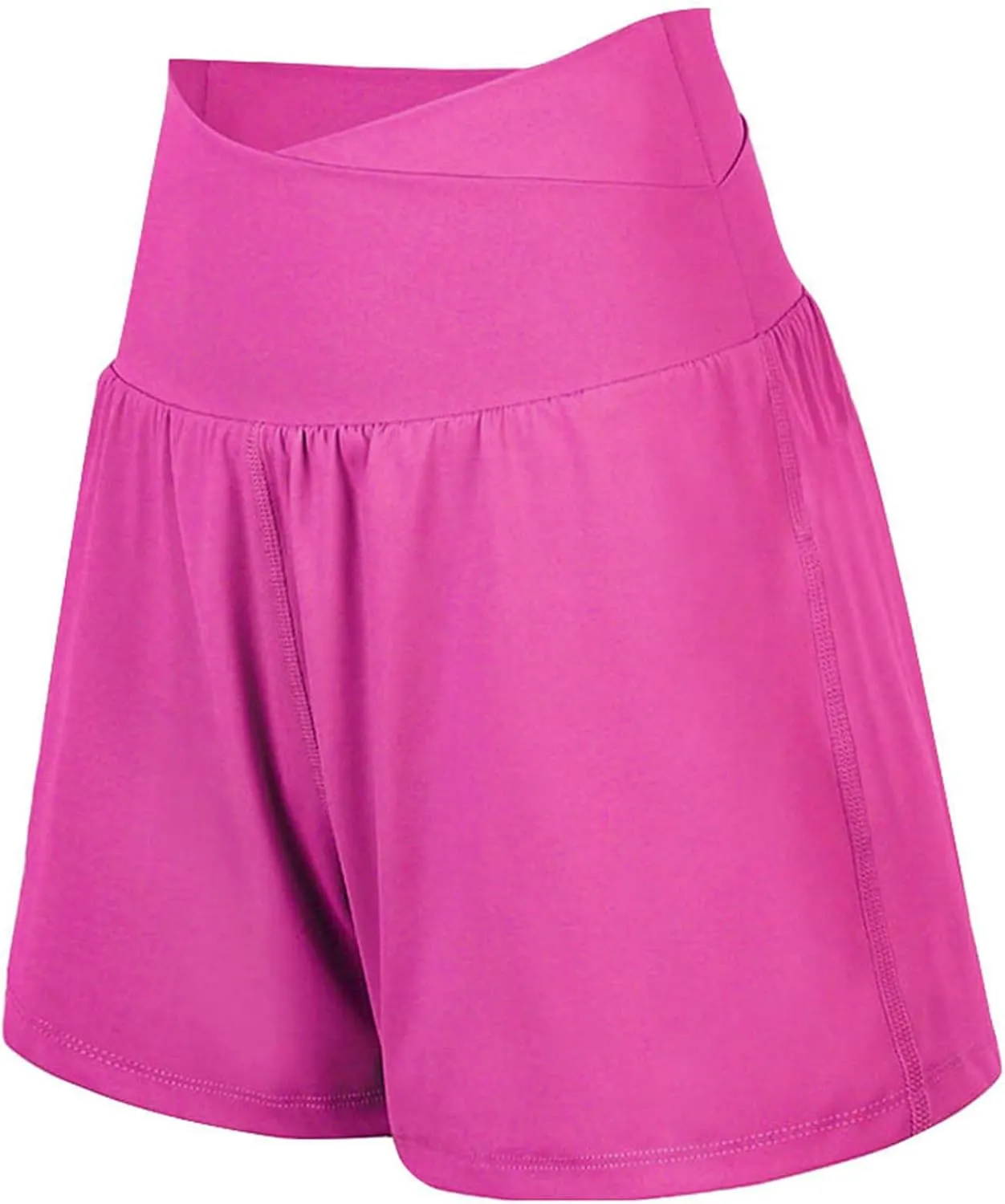 Crossover Athletic Shorts for Women 2 in 1 Spandex Butterfly Workout Tennis Skorts Running Workout Flowy Shorts