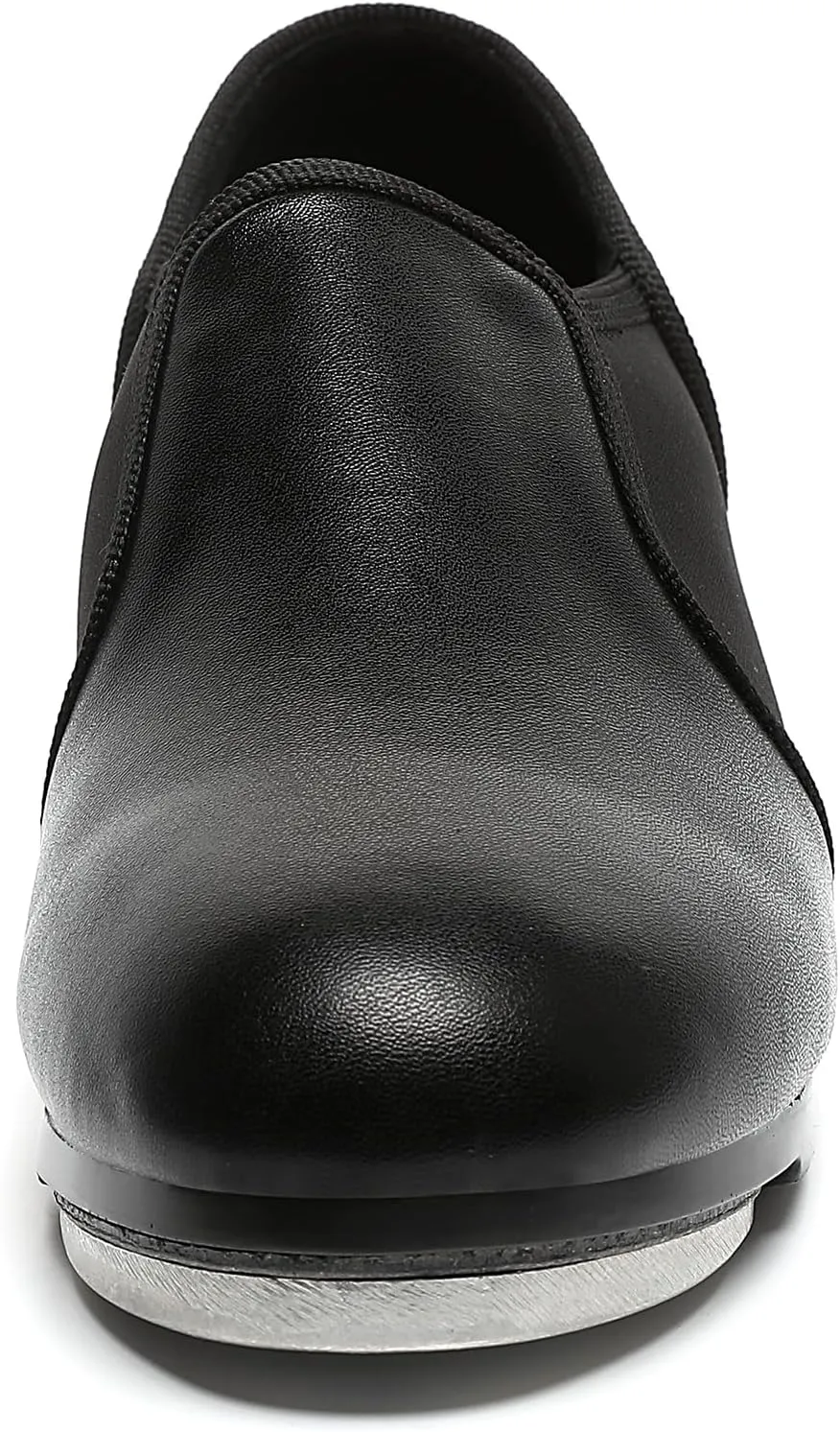 Dance Tap Shoes for Women Half Soles Dance Shoes Womens Leather Non Slip Jazz Shoes for Women,Black