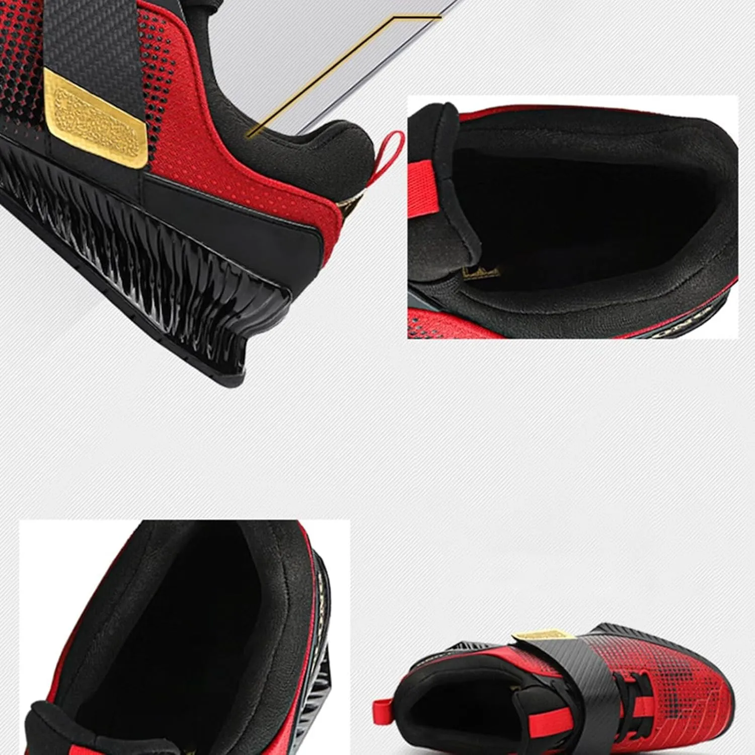 Deadlift Shoes for Mens Gym Training Squat Sneaker Powerlifting & Bodybuilding Shoes Fitness Shoes for Weight Lifting Hard Pulling and Weight Training