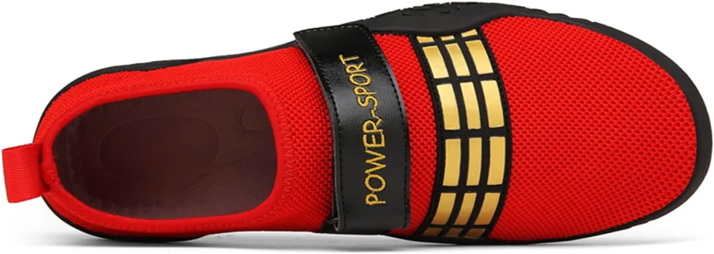 Deadlift Shoes Men Weightlifting Shoes Fitness Cross-Trainer Shoes Powerlifting Shoes for Men Gym Training Squat Sneaker