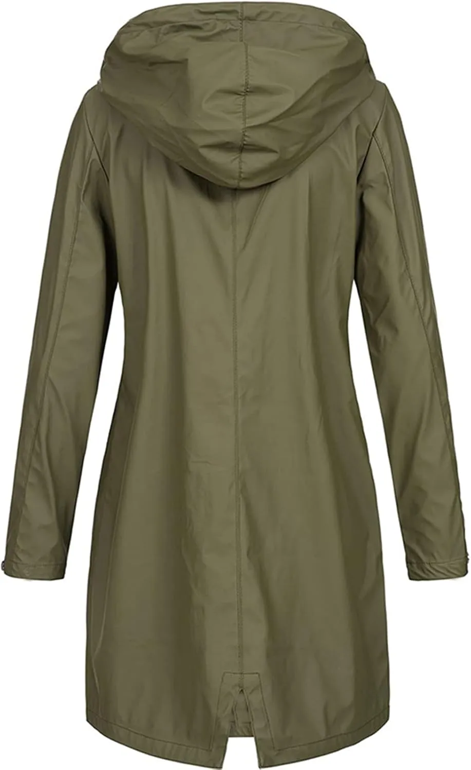 DESKABLY Women Plus Size Coat fashion Solid Rain Jacket Outdoor Plus Size Waterproof Hooded Raincoat Windproof Sun protection