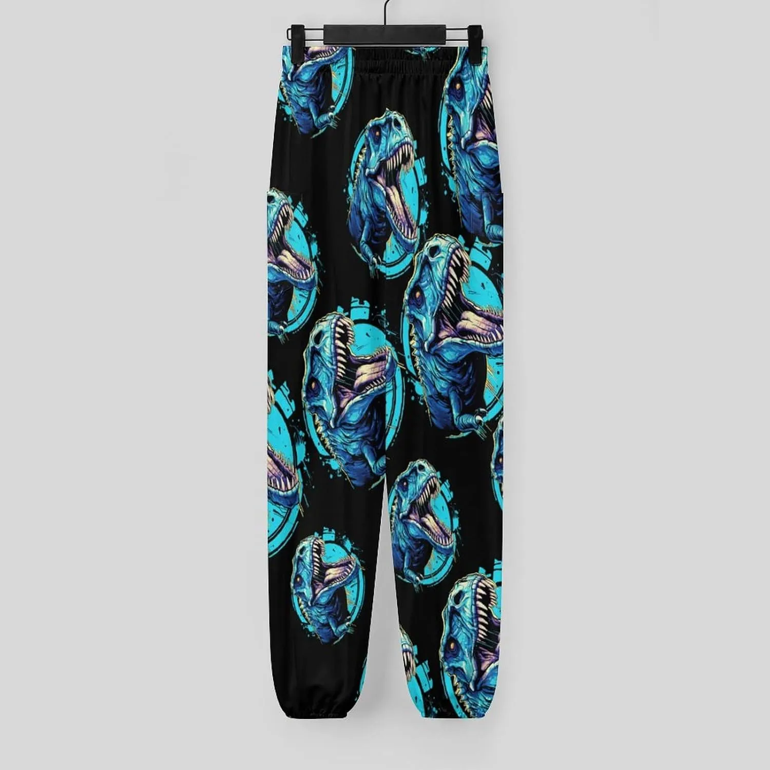Dinosaur Women's Harem Pants Lightweight Yoga Pants Beach Pants Dance Trousers with Pockets