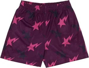 DIOTSR Mens Graphic Print Shorts Cool Mesh Basketball Shorts Casual Flat Front Shorts Summer Drawstring