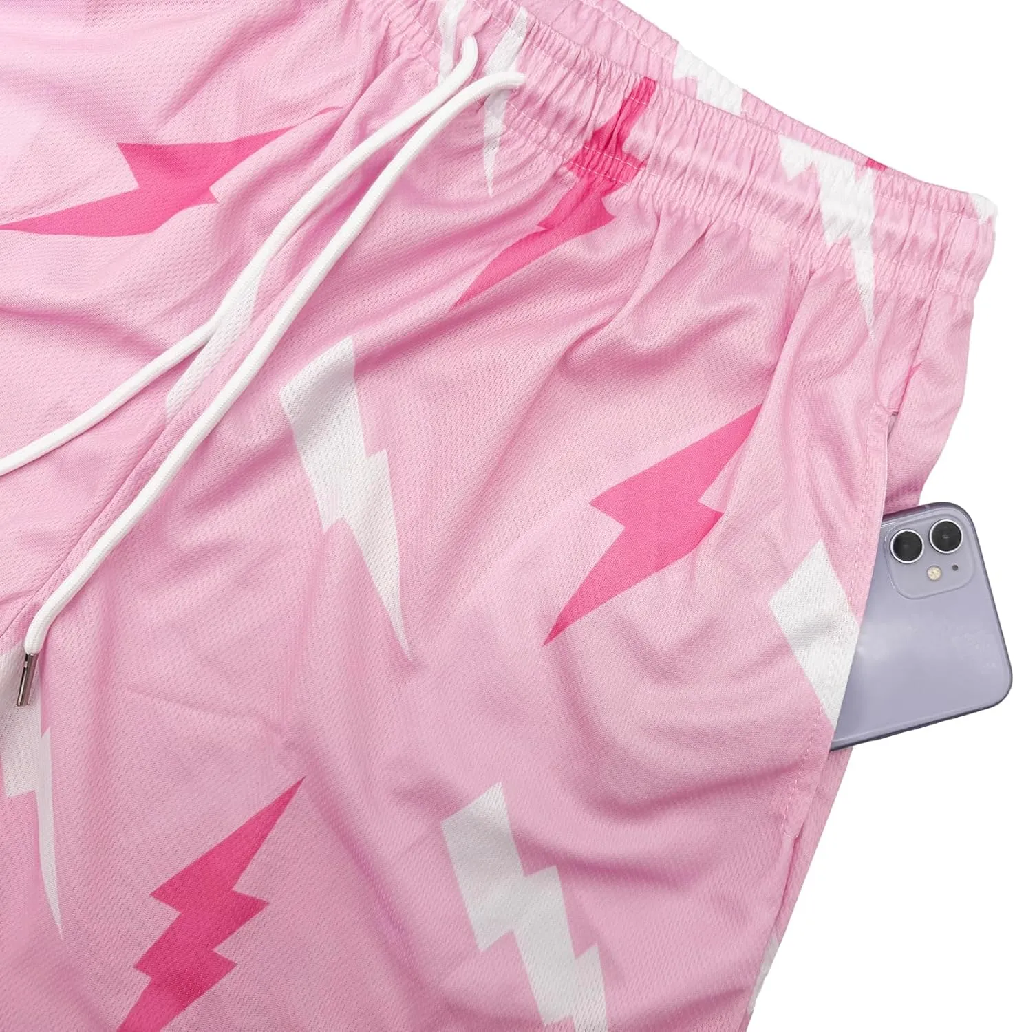 DIOTSR Mens Graphic Shorts Summer Casual Flat Front Shorts Cool Streetwear Designer Shorts Drawstring