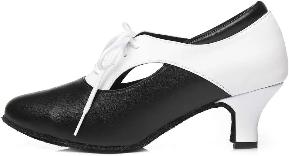 DKZSYIM Women's Latin Dance Shoes Ballroom Performance Practice Jazz Dance Shoes,Model YCL288