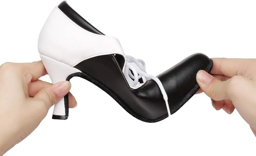 DKZSYIM Women's Latin Dance Shoes Ballroom Performance Practice Jazz Dance Shoes,Model YCL288